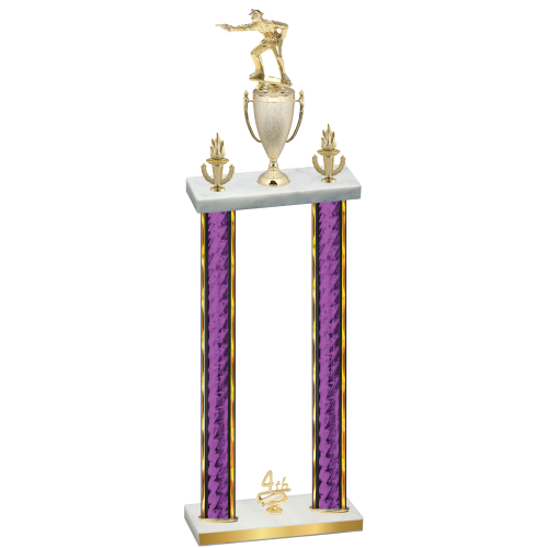 Double Purple Glacier Fourth Place Shooter Trophy