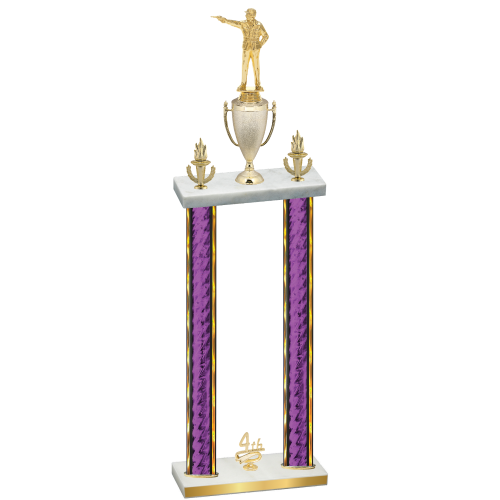 Double Purple Glacier Fourth Place Shooter Trophy