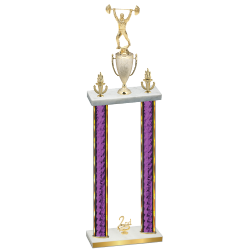 Double Purple Glacier Second Place Weights Trophy