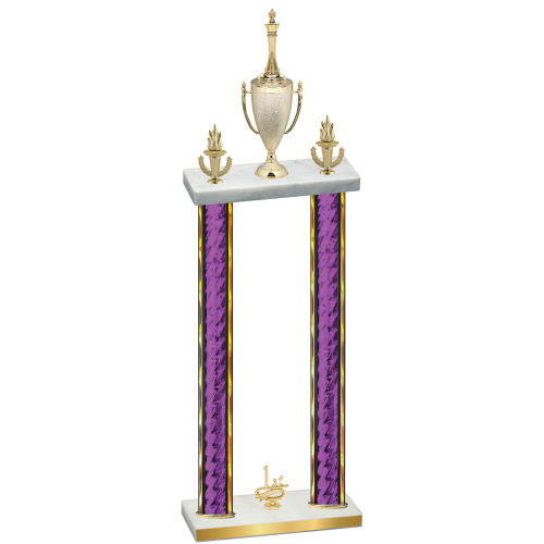 Double Purple Glacier First Place Chess Trophy