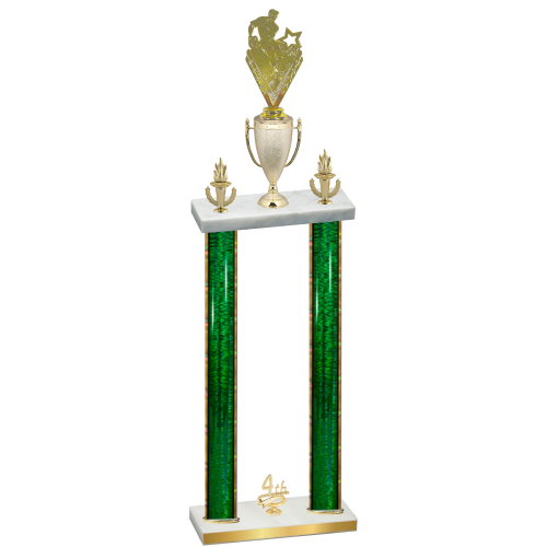 Double Green Glacier Fourth Place Rugby Trophy