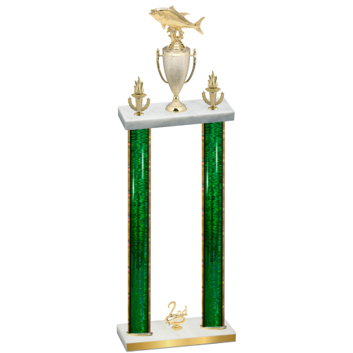 Double Green Glacier Second Place Fishing Trophy