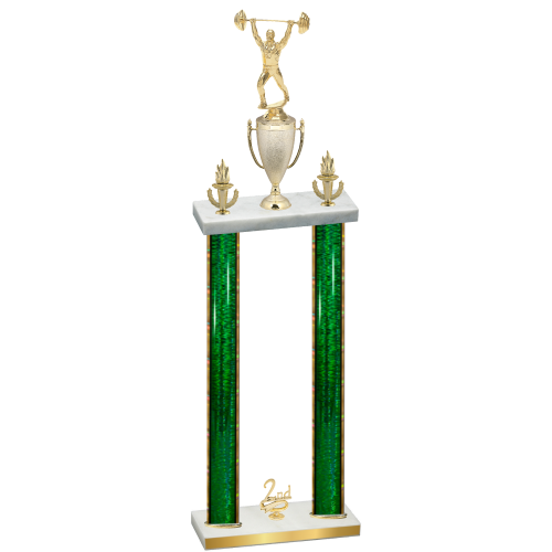 Double Green Glacier Second Place Weights Trophy