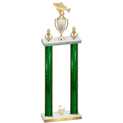Double Green Glacier Second Place Fishing Trophy