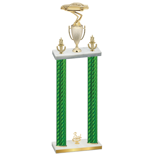 Double Green Carbon Fiber Third Place Cars Trophy