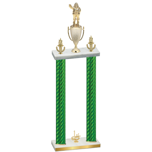 Double Green Carbon Fiber First Place Holiday Trophy