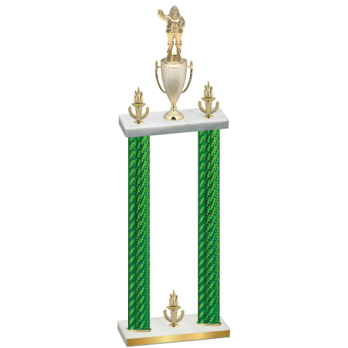 Double Green Carbon Fiber Victory Holiday Trophy
