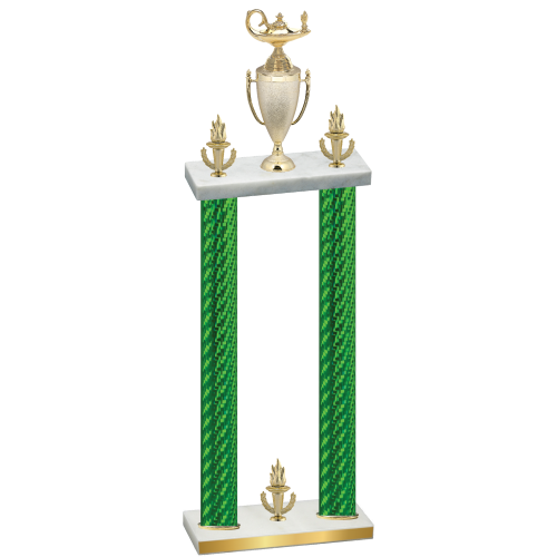 Double Green Carbon Fiber Victory Academics Trophy