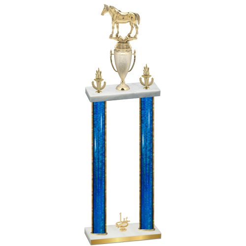 Double Blue Glacier First Place Horses Trophy