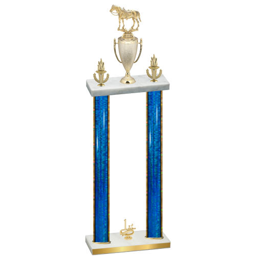 Double Blue Glacier First Place Horses Trophy
