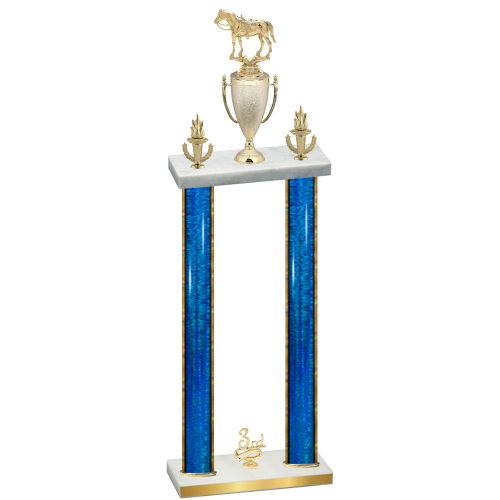 Double Blue Glacier Third Place Horses Trophy