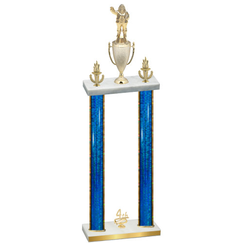 Double Blue Glacier Fourth Place Holiday Trophy