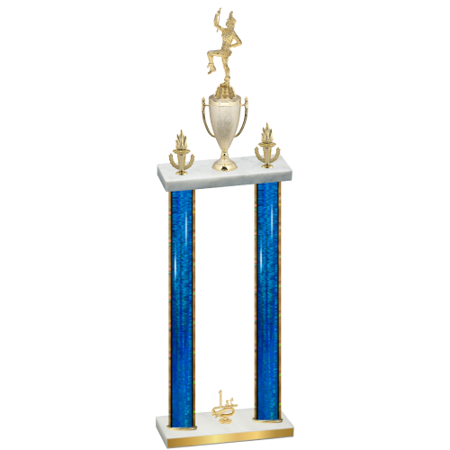 Double Blue Glacier First Place Majorette Trophy