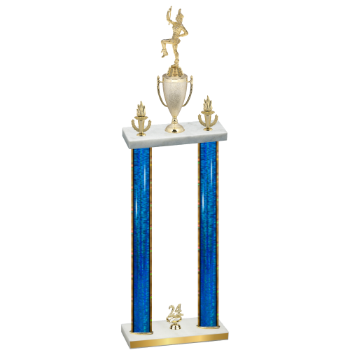 Double Blue Glacier Year Majorette Trophy
