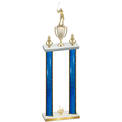 Double Blue Glacier First Place Golf Trophy