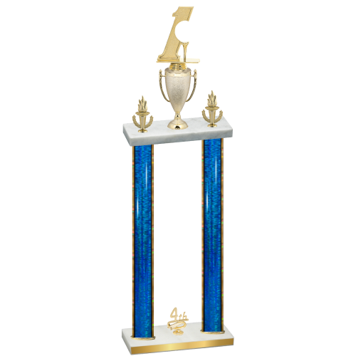 Double Blue Glacier Fourth Place Golf Trophy