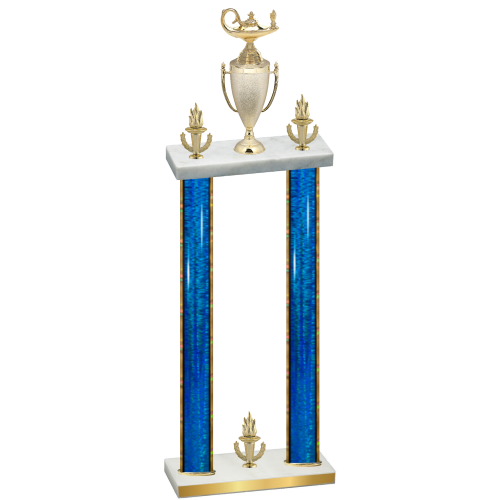 Double Blue Glacier Victory Academics Trophy