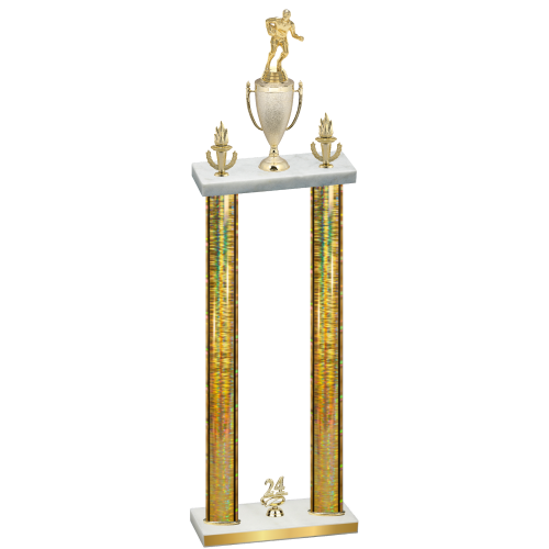 Double Gold Glacier Year Rugby Trophy
