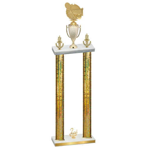 Double Gold Glacier Second Place Tennis Trophy