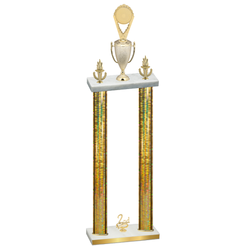 Double Gold Glacier Second Place Insert Trophy