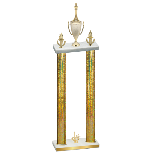Double Gold Glacier First Place Chess Trophy
