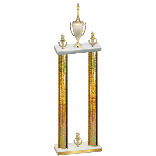 Double Gold Glacier Victory Chess Trophy