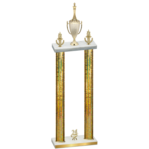 Double Gold Glacier Year Chess Trophy