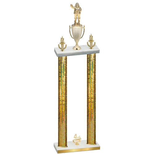 Double Gold Glacier Fourth Place Holiday Trophy