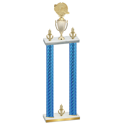 Double Blue Carbon Fiber Victory Running Trophy