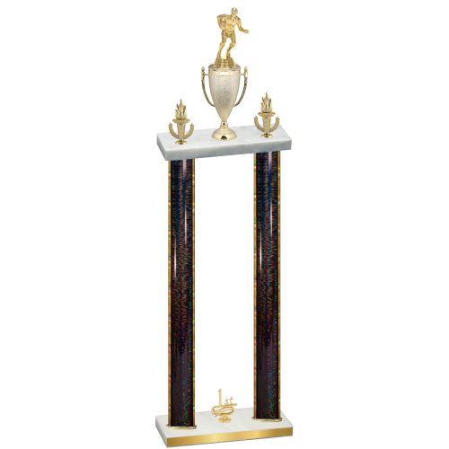 Double Black Glacier First Place Rugby Trophy