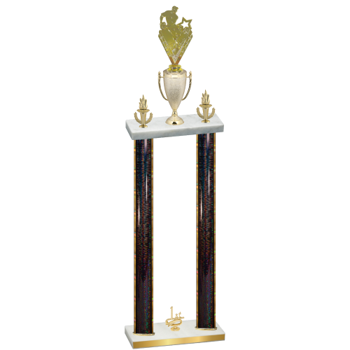 Double Black Glacier First Place Rugby Trophy