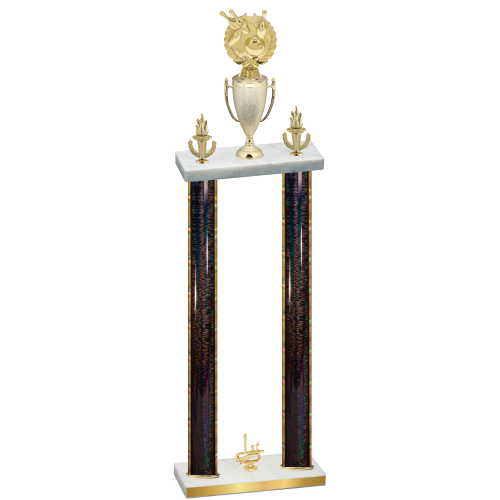 Double Black Glacier First Place Bowling Trophy