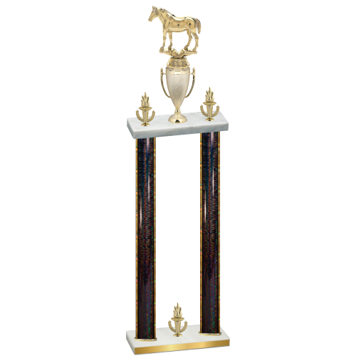 Double Black Glacier Victory Horses Trophy