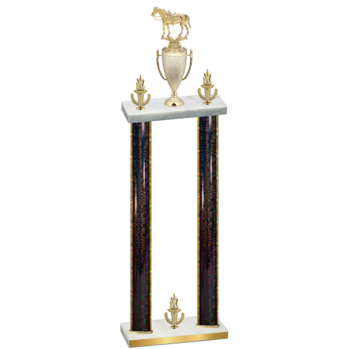 Double Black Glacier Victory Horses Trophy