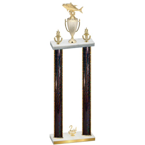 Double Black Glacier Second Place Fishing Trophy