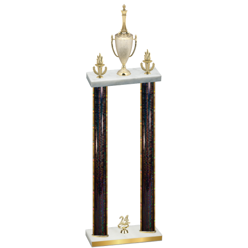 Double Black Glacier Year Chess Trophy