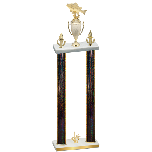 Double Black Glacier First Place Fishing Trophy