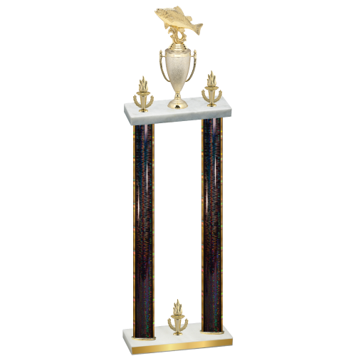 Double Black Glacier Victory Fishing Trophy