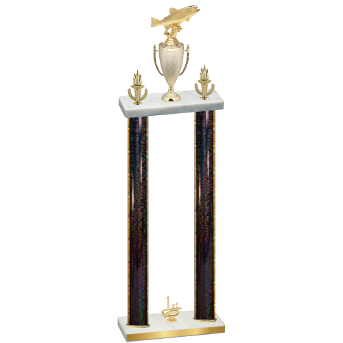 Double Black Glacier First Place Fishing Trophy