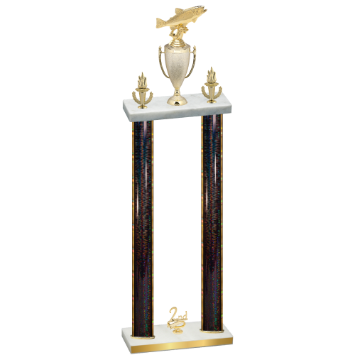 Double Black Glacier Second Place Fishing Trophy