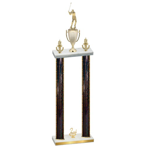 Double Black Glacier Second Place Golf Trophy