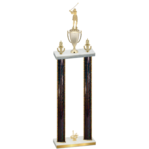 Double Black Glacier First Place Golf Trophy