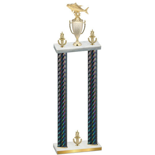 Double Black Carbon Fiber Victory Fishing Trophy