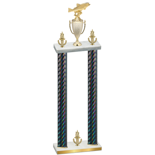 Double Black Carbon Fiber Victory Fishing Trophy