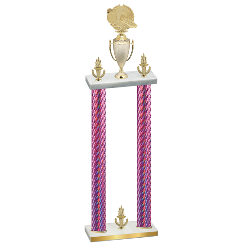 Double Pink Carbon Fiber Victory Running Trophy