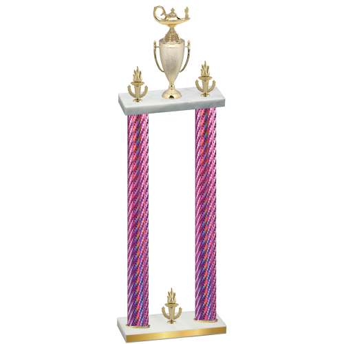 Double Pink Carbon Fiber Victory Academics Trophy