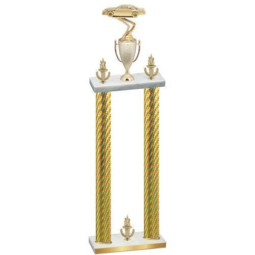 Double Gold Carbon Fiber Victory Cars Trophy