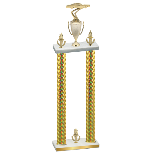 Double Gold Carbon Fiber Victory Cars Trophy