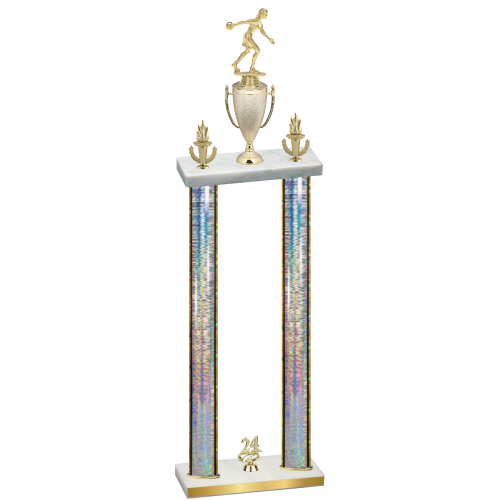 Double Silver Glacier Year Bowling Trophy