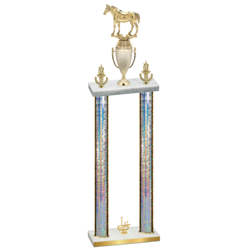 Double Silver Glacier First Place Horses Trophy